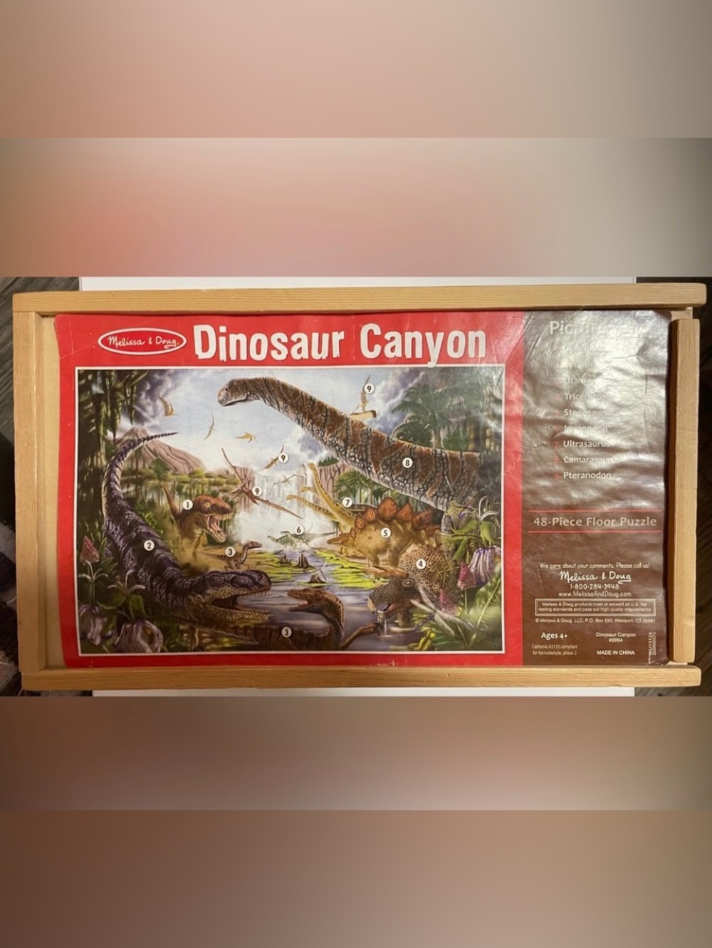 Melissa & Doug Dinosaur Canyon Floor Puzzle - 48 Pieces Dinosaurs Puzzles 2x3